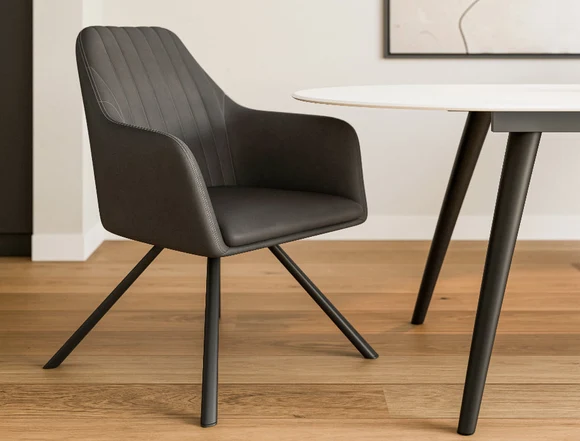 ZOVRILO DINING CHAIR (SILVER GREY)