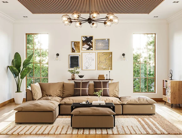 Zovrilo Moda Modular Sofa With Table