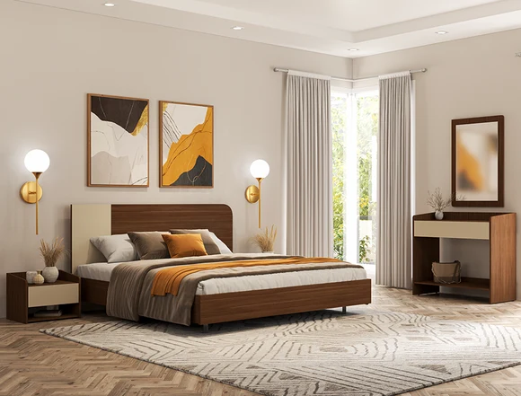 Zovrilo Valen Bed Set With Side Tables