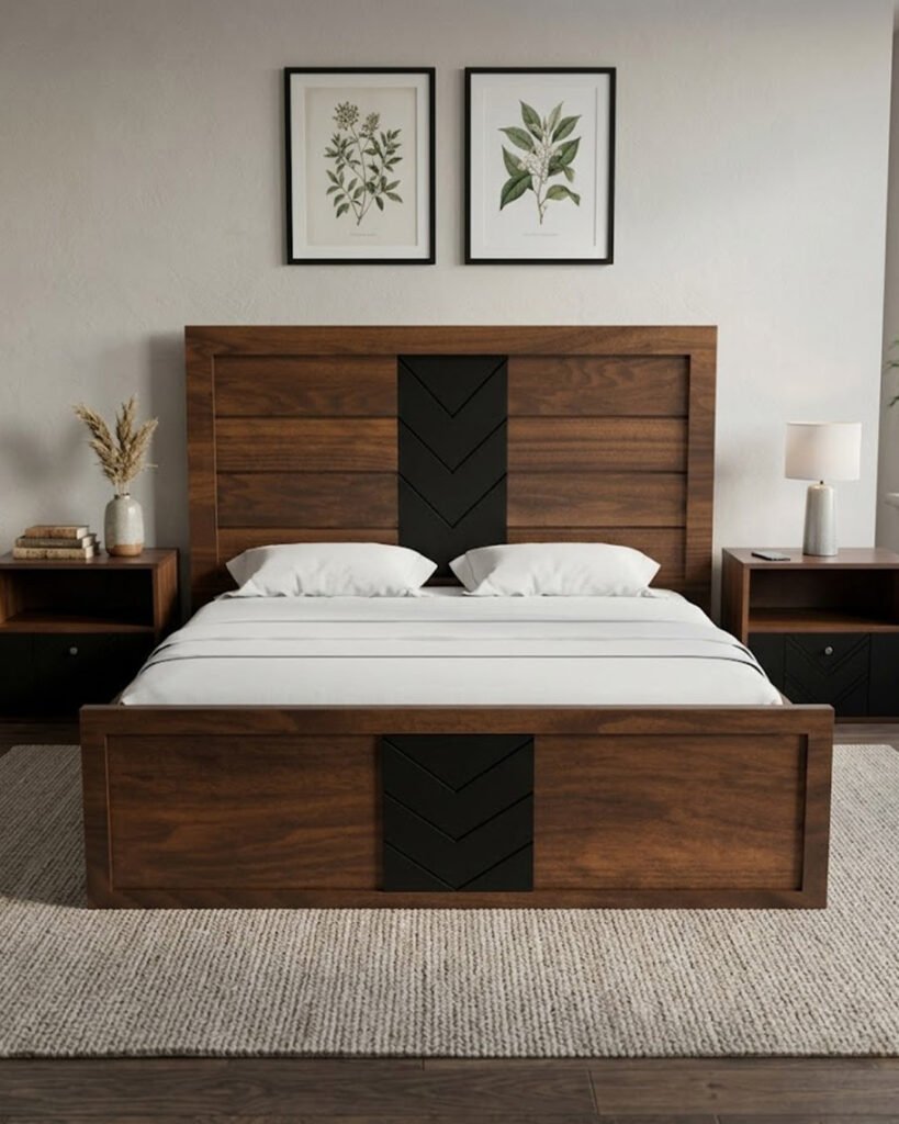 Cedar Bed + Side table (Set)