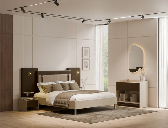 Zovrilo King Bed With Side Tables