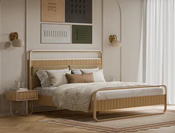 Zovrilo Como Bed With Side Tables