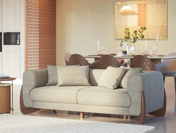 Zovrilo Hampton 6 Person Sofa Set With Table – Bild 4