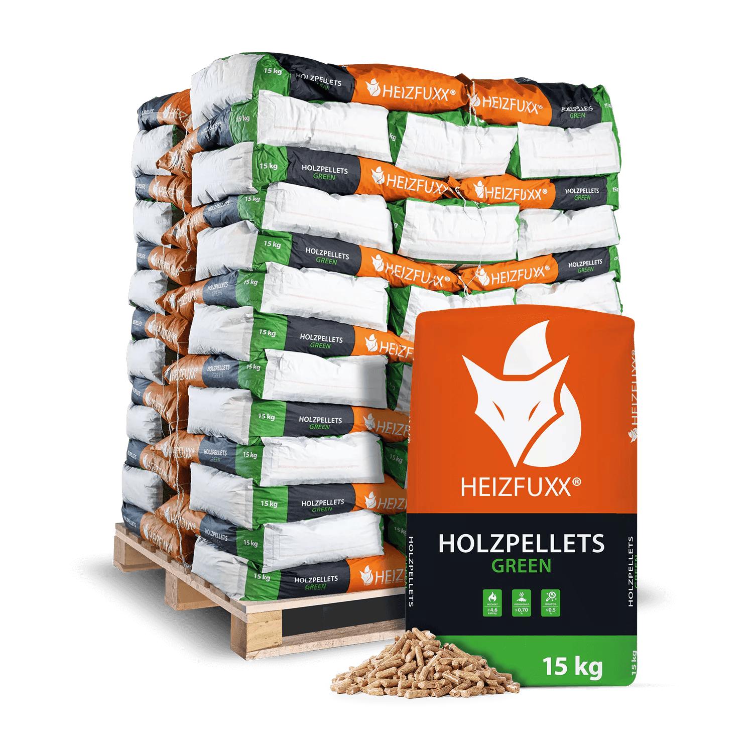 Holzpellets Green 65 x 15 kg