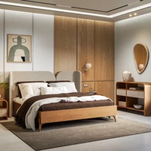 Romano King Size Bed Set With Side Tables