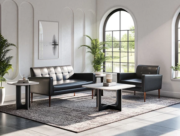 Zovrilo 3 Person Urban Sofa with Table