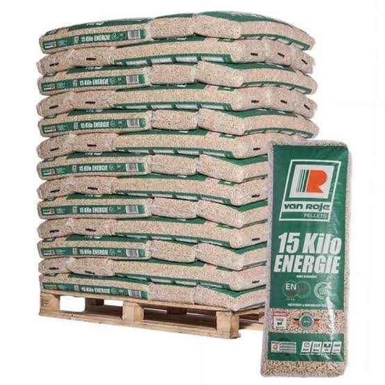 Premium Holzpellets Van Roje – Palette 975kg (65 Säcke)