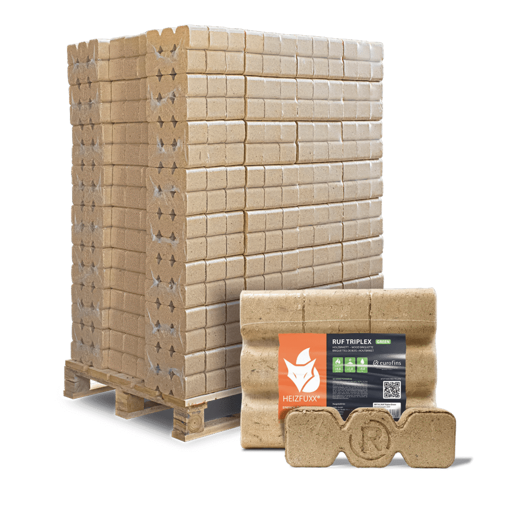 Holzbriketts RUF Triplex Green 96 x 10 kg